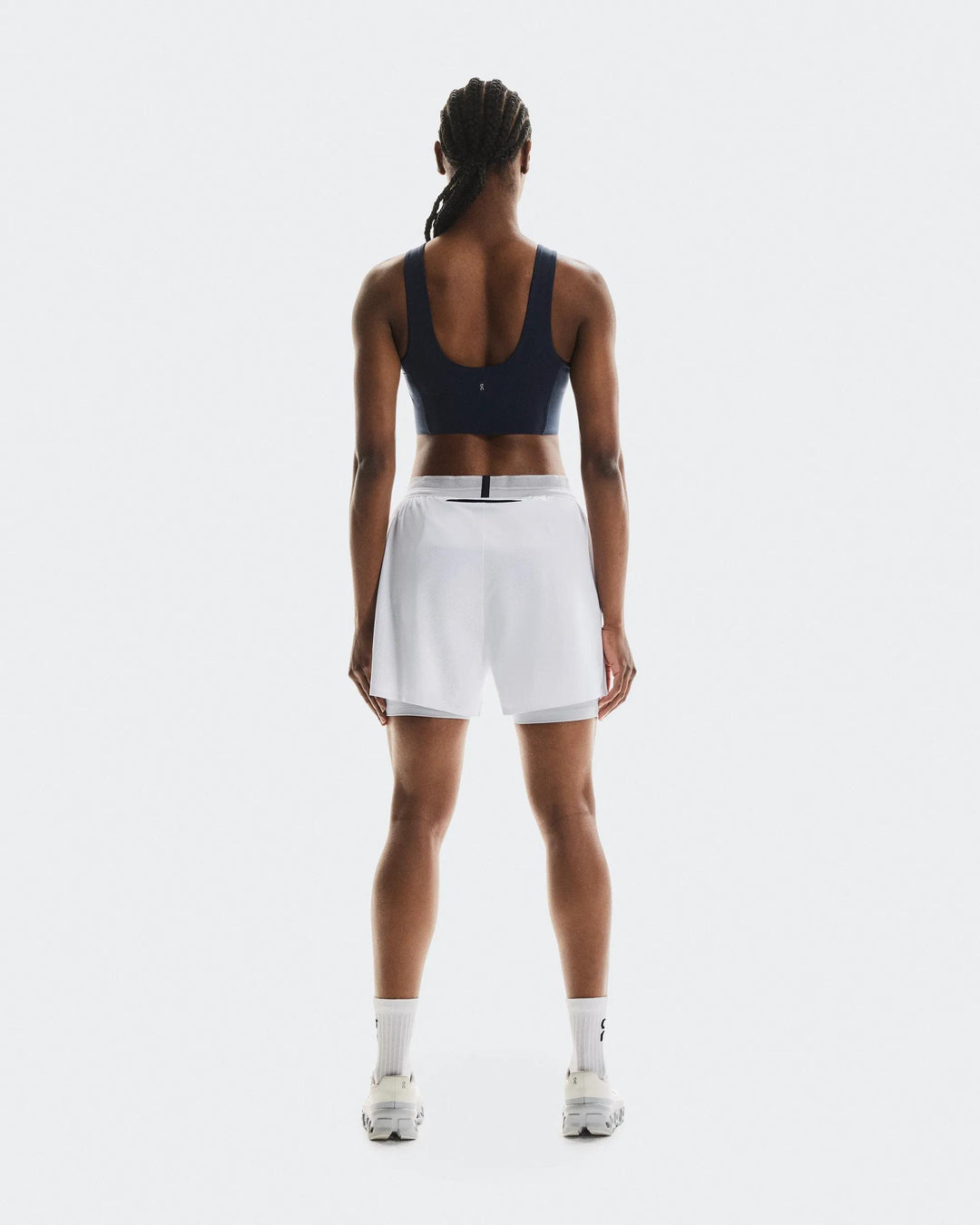 ON Women's 3" Performance 2/1 Shorts - White Glacier