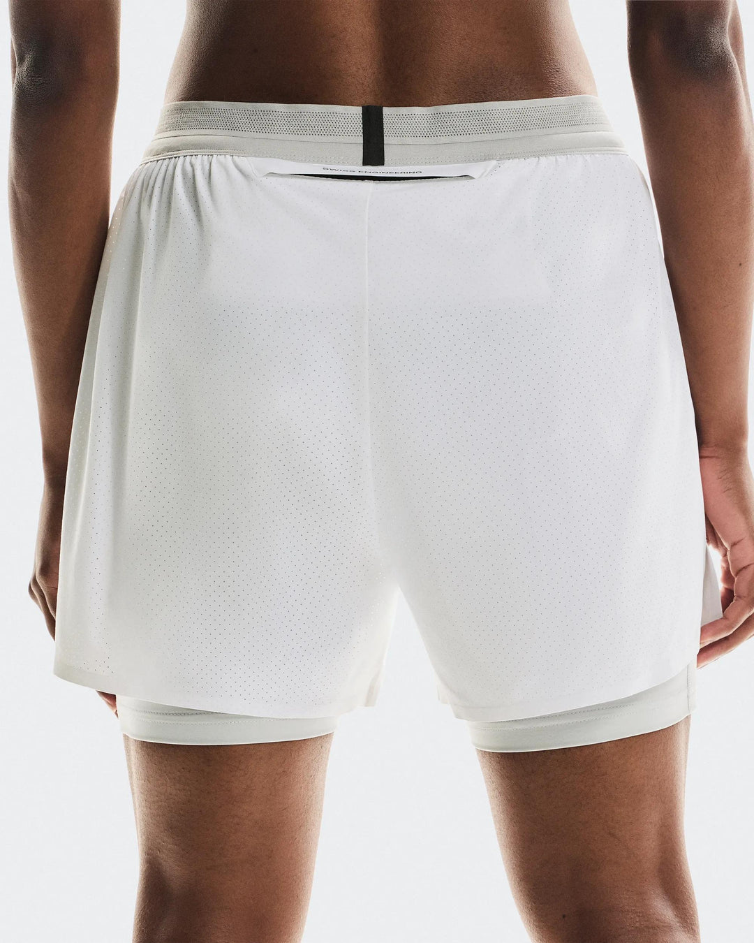ON Women's 3" Performance 2/1 Shorts - White Glacier