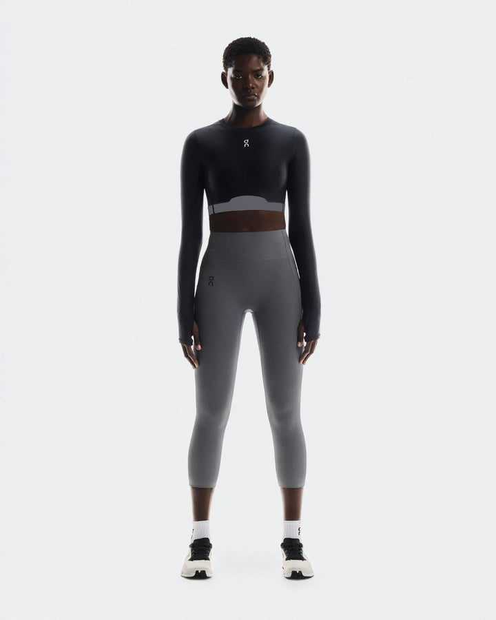 ON Women's Train Long Sleeve Crop - Black