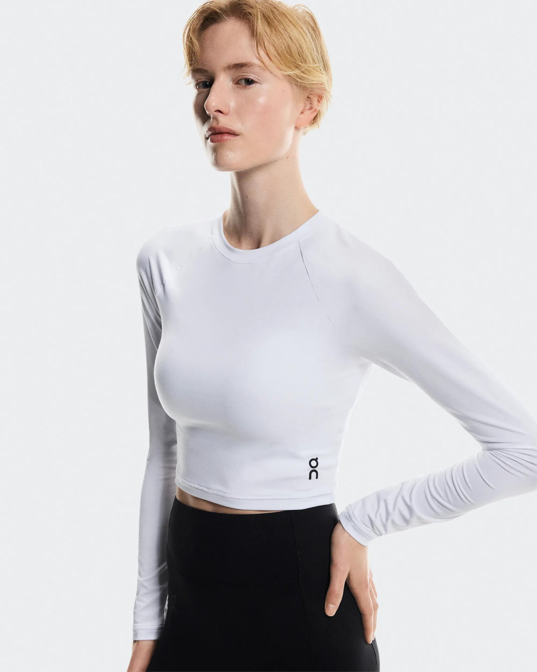 ON Women's Studio Long-T Crop - White