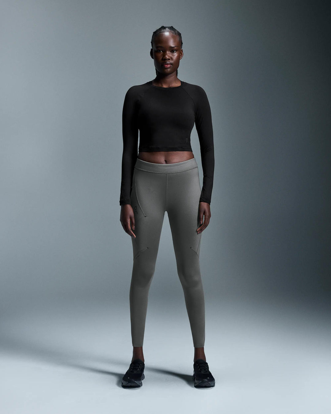 ON Women's Studio Long-T Crop - Black