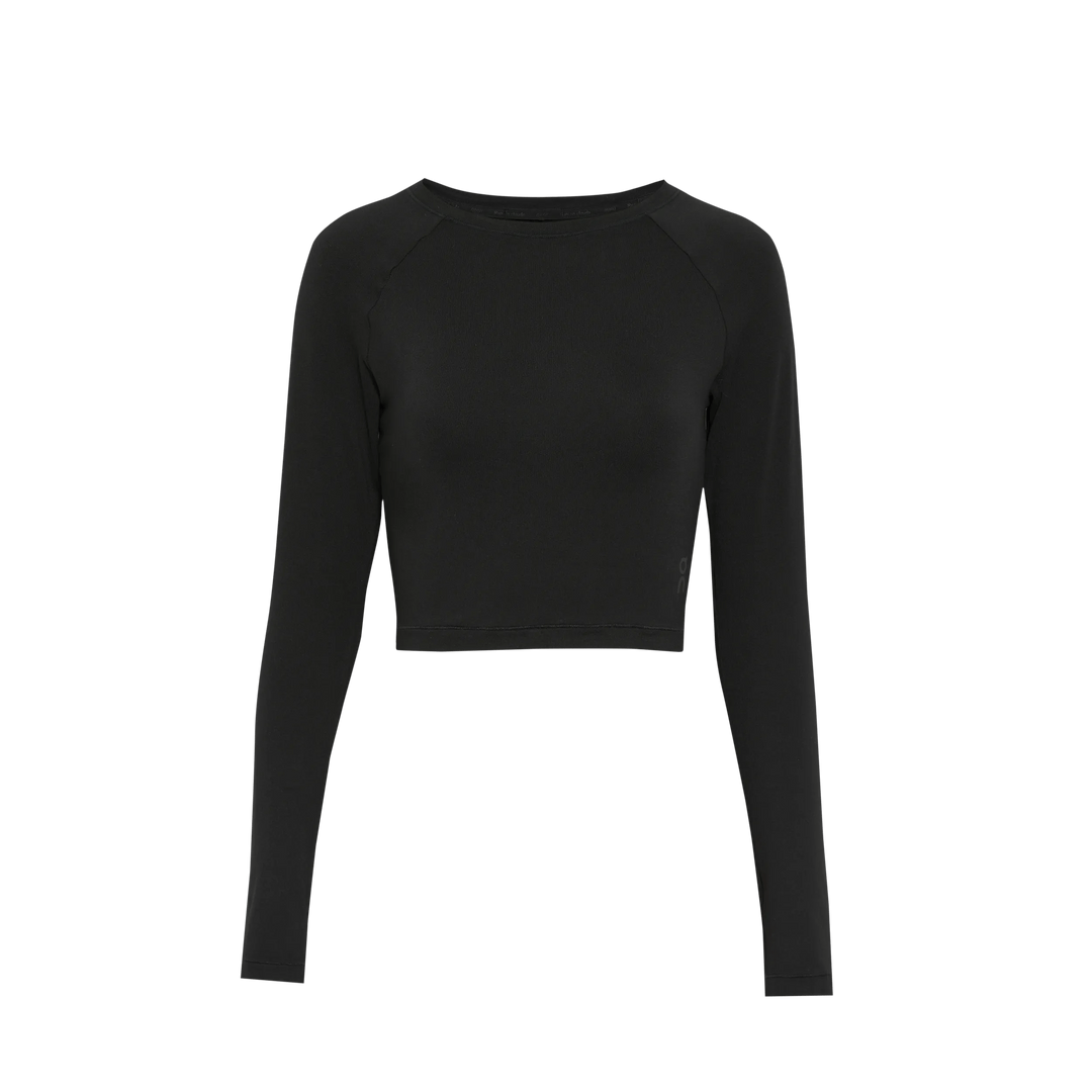 ON Women's Studio Long-T Crop - Black