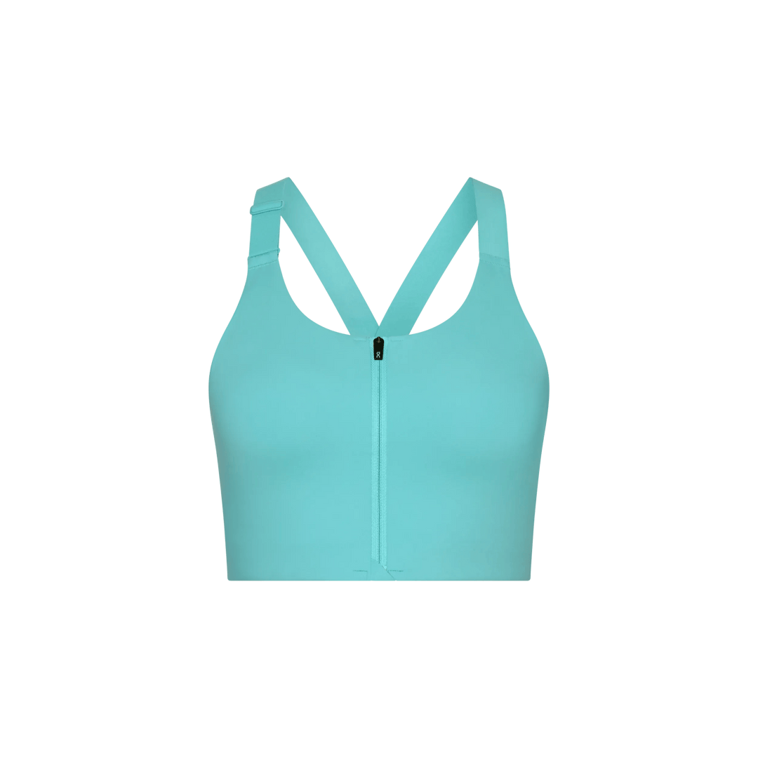 ON Women's Endurance Bra Zip - Aquamarine
