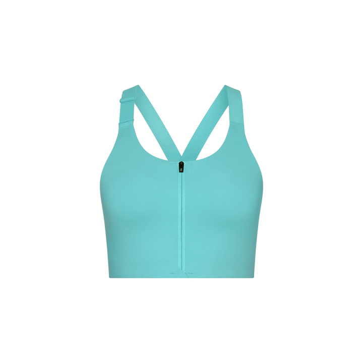 ON Women's Endurance Bra Zip - Aquamarine