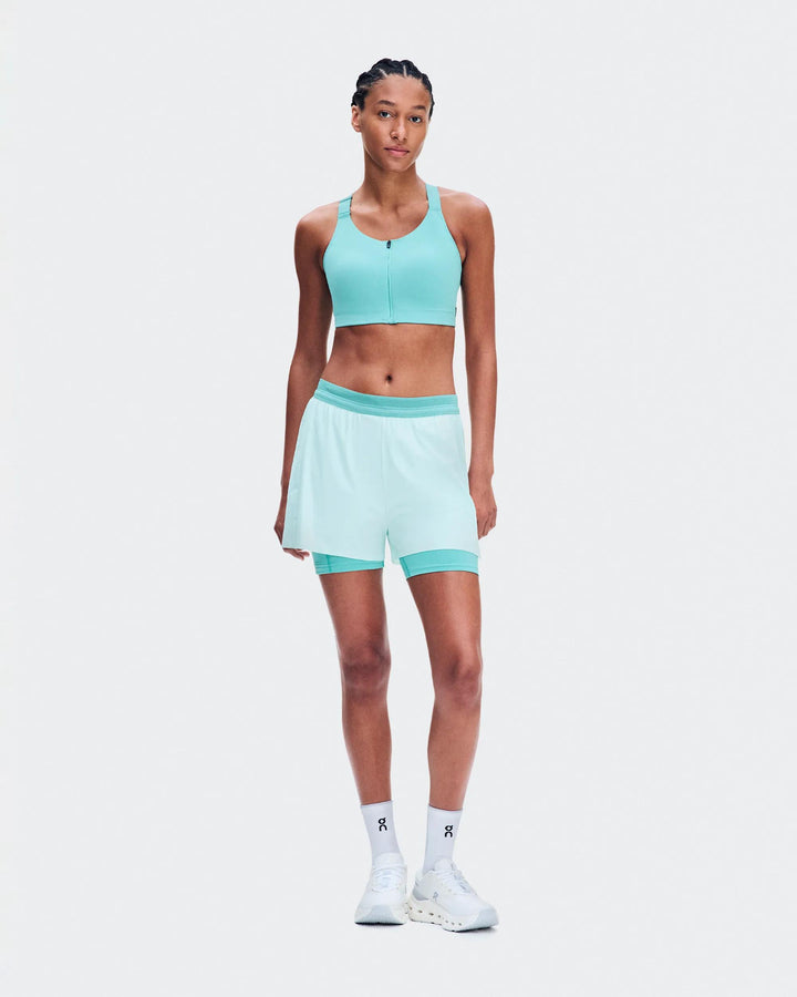 ON Women's Endurance Bra Zip - Aquamarine