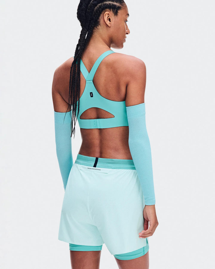 ON Women's Endurance Bra Zip - Aquamarine