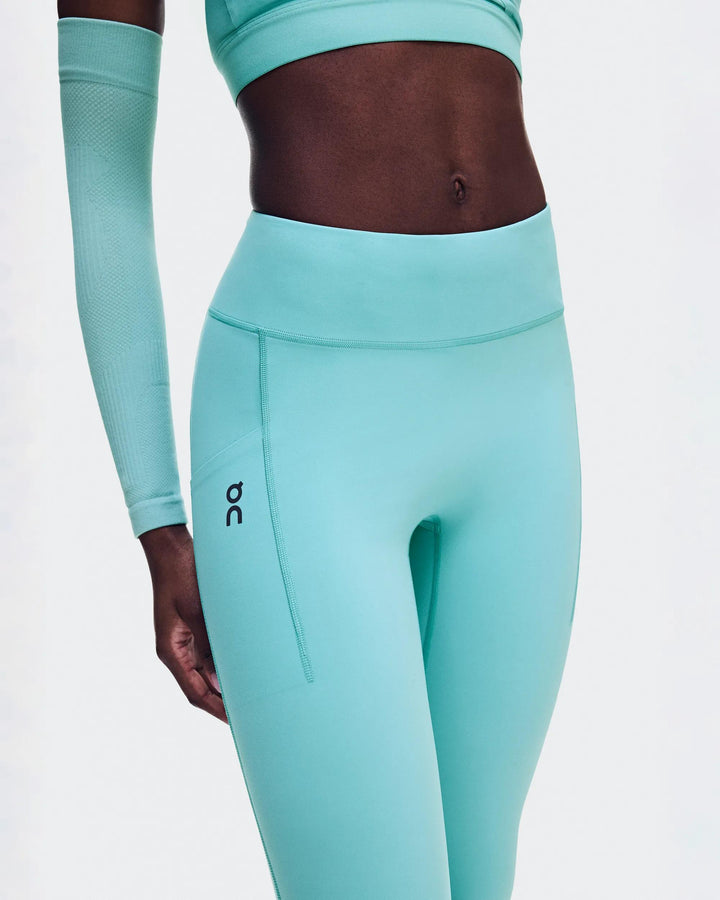 ON Women's Performance Tights 7/8 - Aquamarine