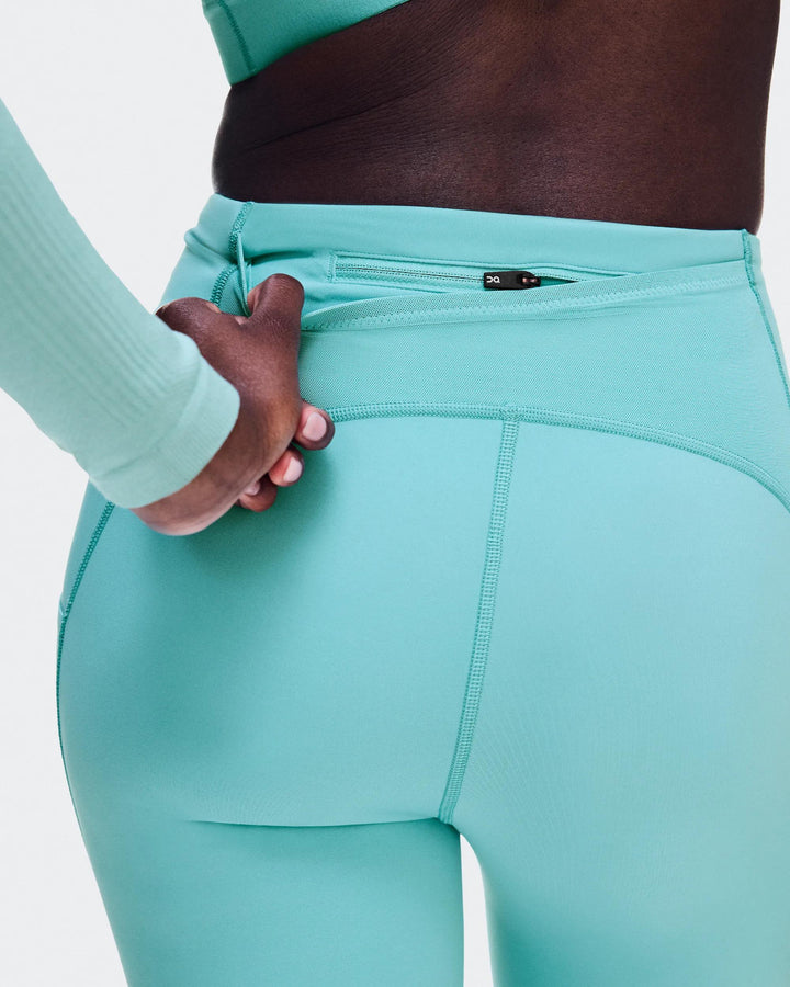 ON Women's Performance Tights 7/8 - Aquamarine