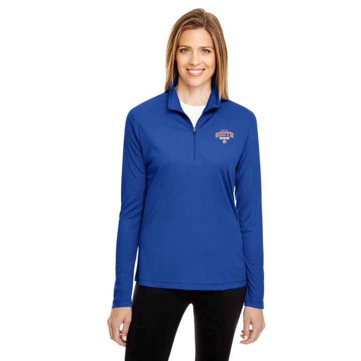 Newton South Basketball - Team 365 Ladies' Zone Performance Quarter-Zip (TT31W)