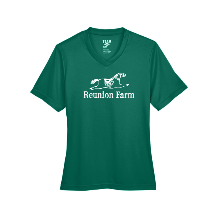 Reunion Farm - Camiseta de rendimiento para mujer (TT11W)