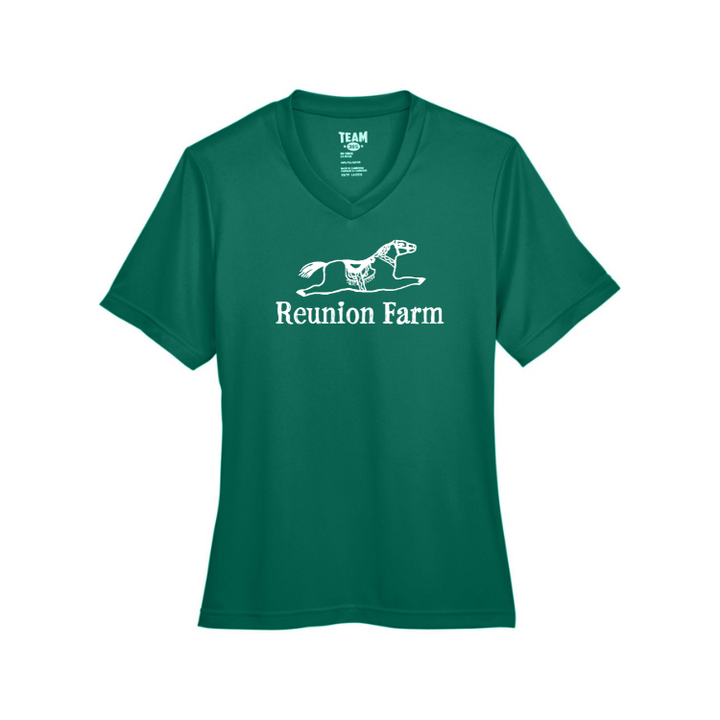 Reunion Farm - Camiseta de rendimiento para mujer (TT11W)