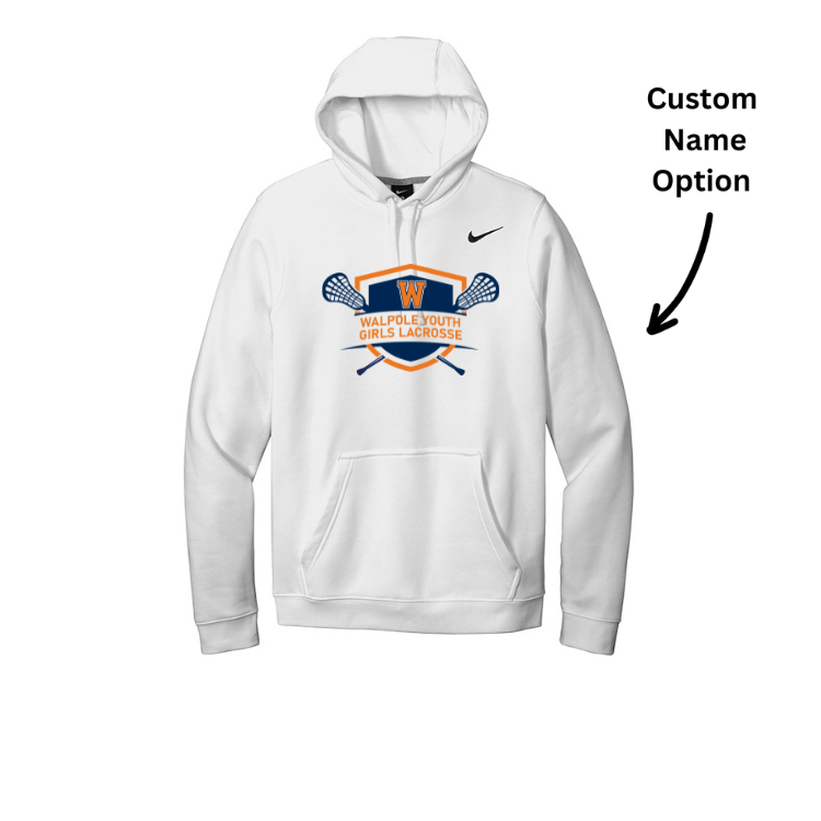Walpole Youth Girls Lacrosse- Nike Club Fleece Pullover Hoodie