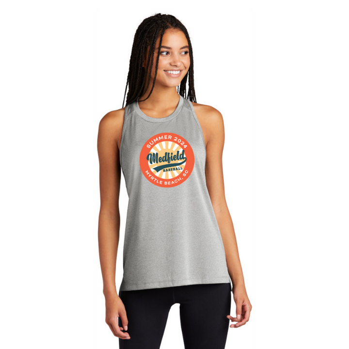 Camiseta sin mangas deportiva Tek Endeavor para mujer de Medfield Baseball 12U (LST466)