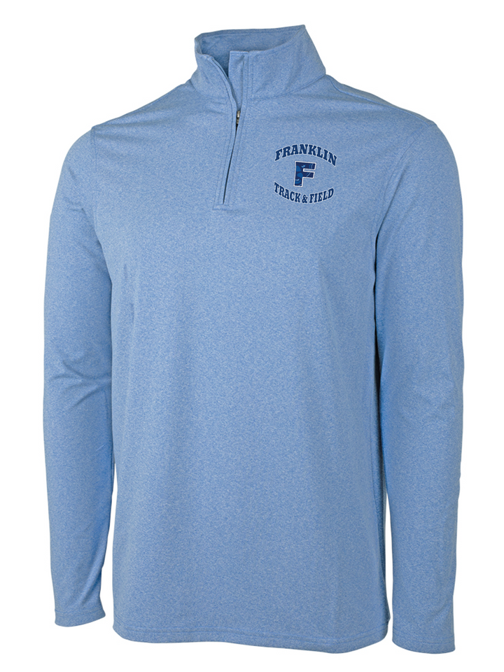 Franklin Track & Field - Women's Heathered Eco-Logic Stretch Quarter Zip (5468)