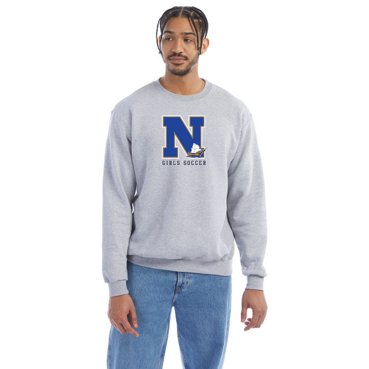 Sudadera con cuello redondo de Norwell Girls Soccer Champion (S600)