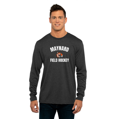 Camiseta de manga larga triblend para hombre de Next Level Apparel de hockey sobre césped de Maynard (6071)