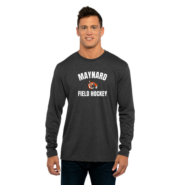 Maynard Field Hockey Next Level Apparel Men's Triblend Long-Sleeve Crew (6071)