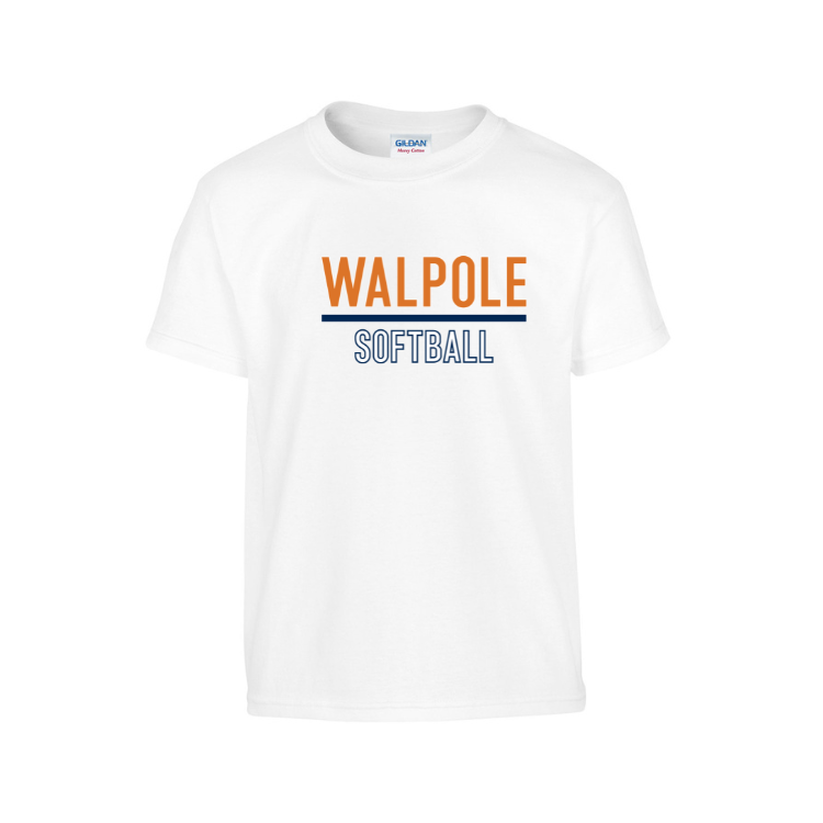 Camiseta de algodón juvenil de Walpole Softball (G500B)