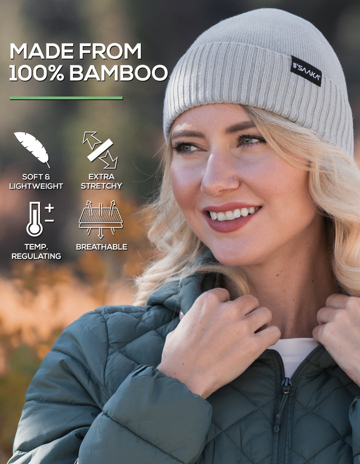 Athletic Cuffed Bamboo Beanie