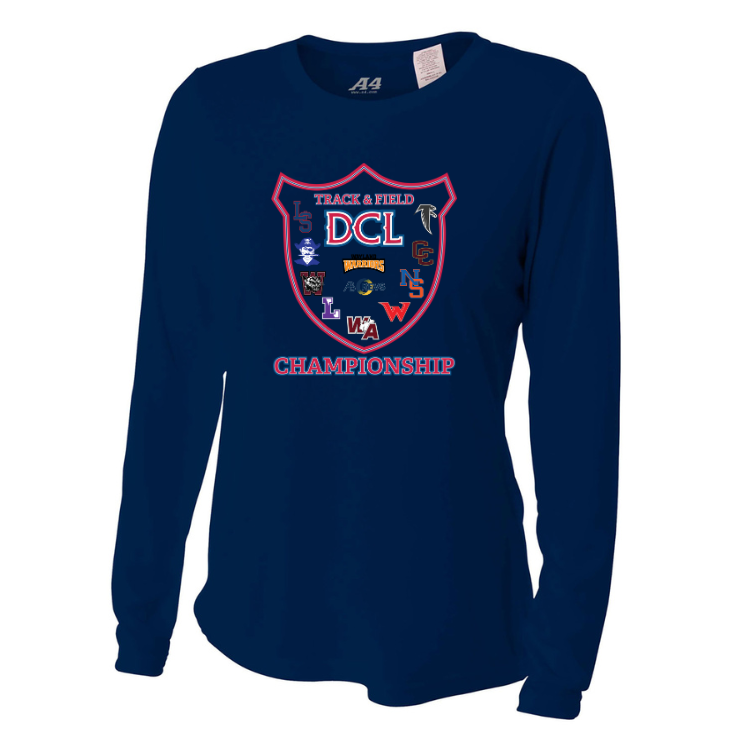 Dual County League Track & Field Championship - Women's Long Sleeve Cooling Performance Crew Shirt (NW3002)