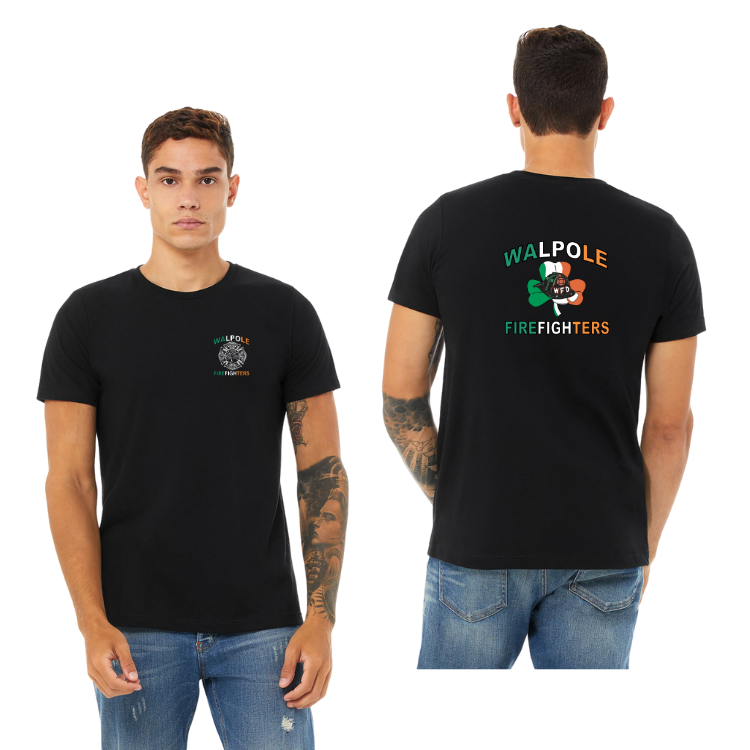 Camiseta unisex de San Patricio con motivo de jaspeado y CVC de Walpole FD (3001CVC)