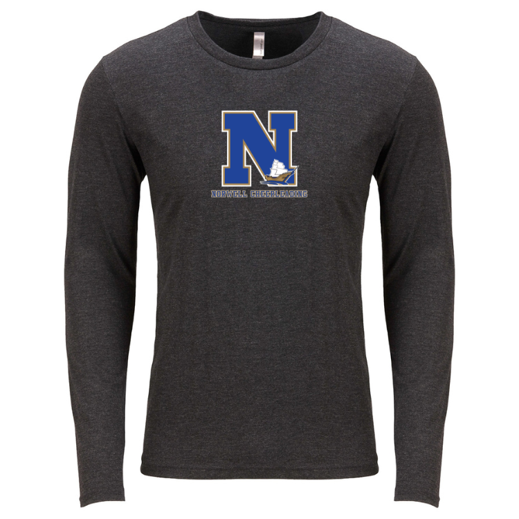 Norwell Cheer Next Level Apparel Men's Triblend Long-Sleeve Crew (6071)