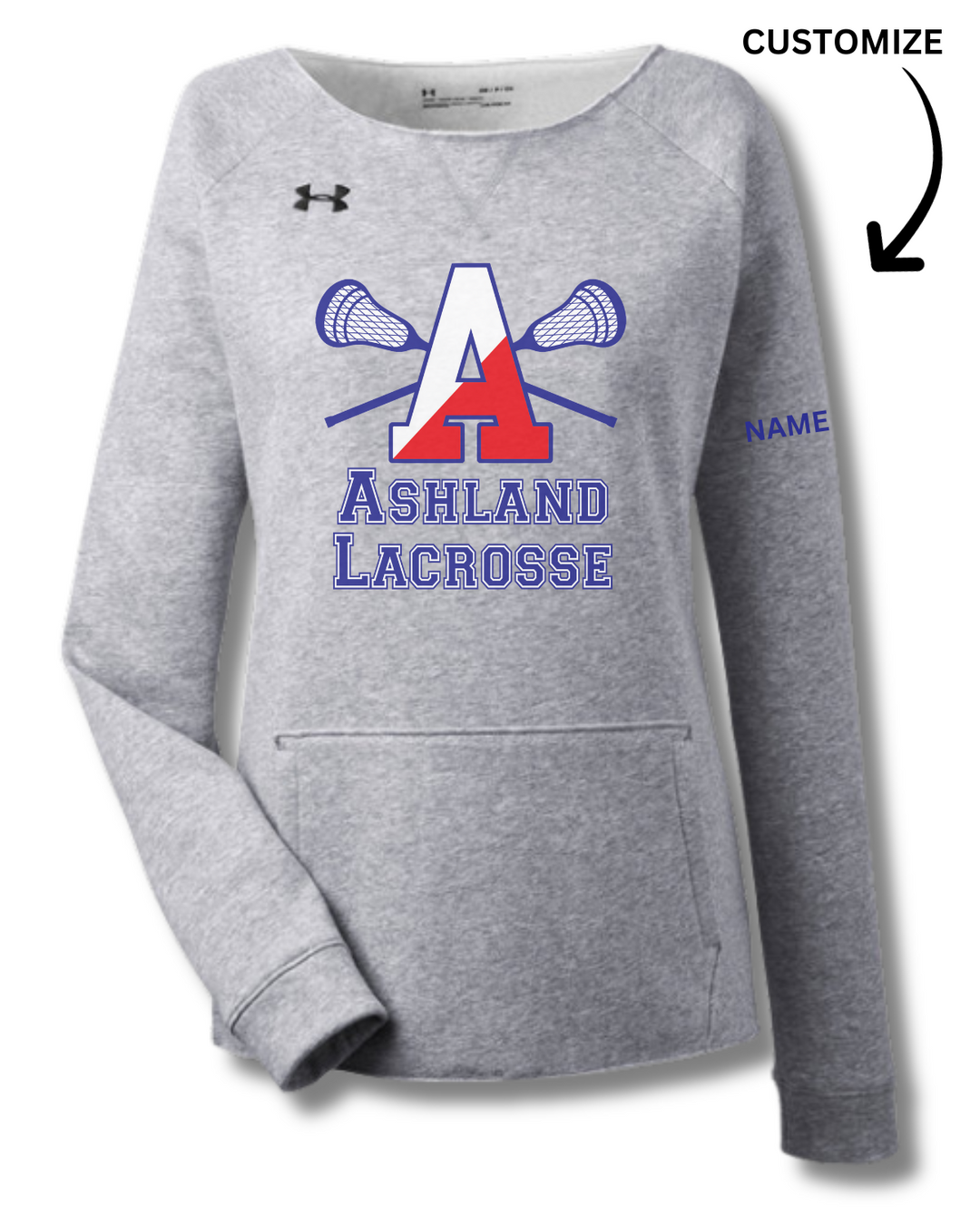 Sudadera de cuello redondo de polar para mujer Ashland Youth Lacrosse Hustle de Under Armour (1305784)