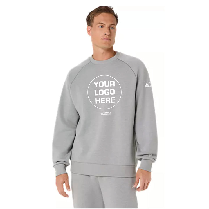 2027 ASICS LA Marathon Charities - ASICS Unisex Fleece Crewneck Sweatshirt Grey Heather (2031F469)