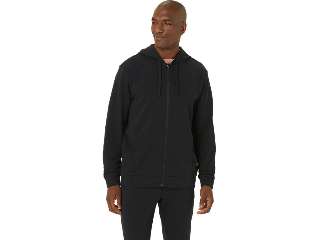 ASICS Men's Sweat Full Zip Hoodie Black (2031E476)