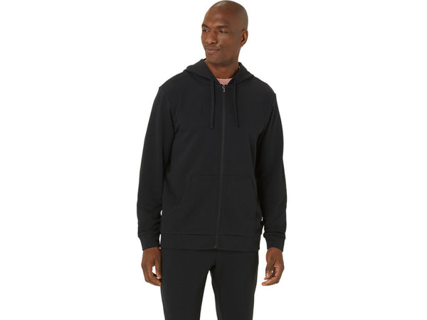 ASICS Men's Sweat Full Zip Hoodie Black (2031E476) – The Run House