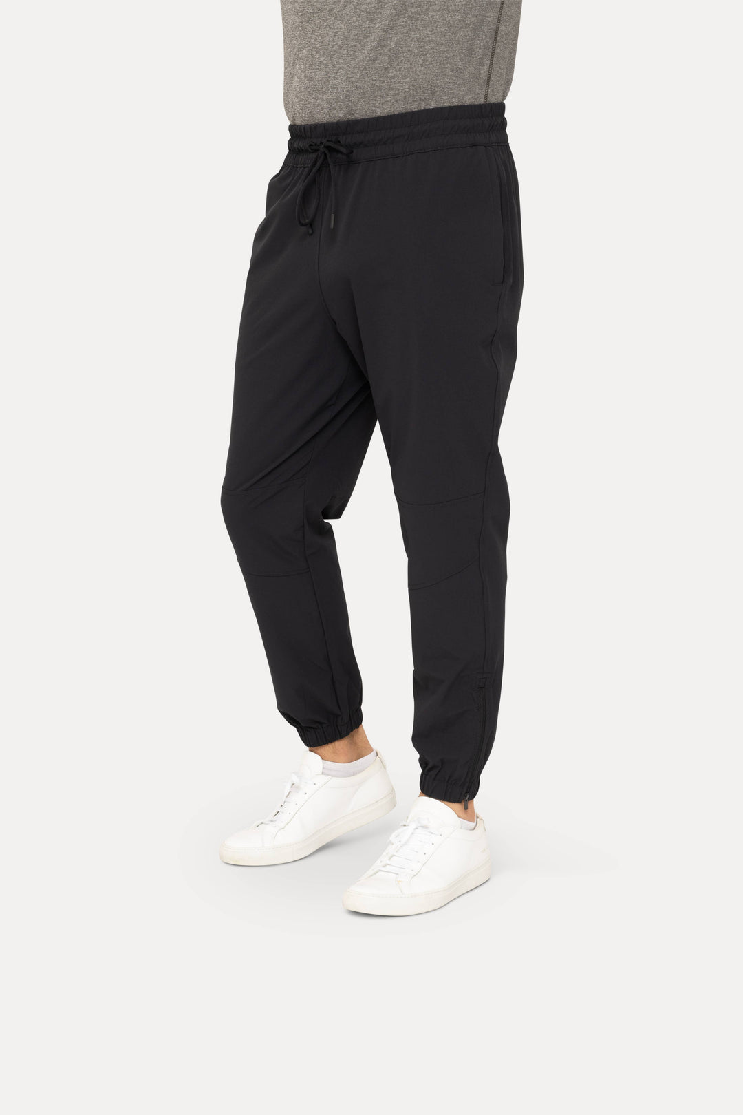 Mono B - Side Zip Ankle Joggers - Grey MEN