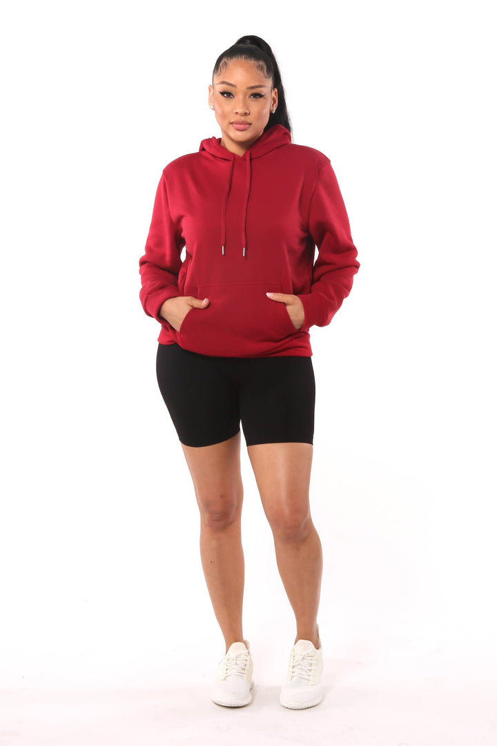 S&amp;G Apparel - Sudadera con capucha y forro polar para mujer - Mediana/negra