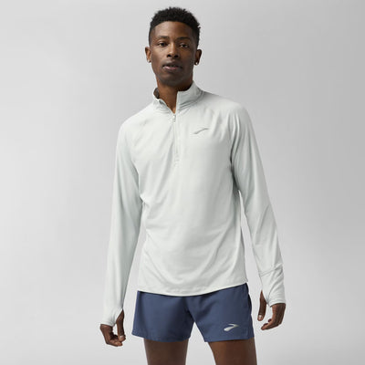 Brooks Dash 1/4 Zip 3.0 - Ahumado - HOMBRE (211565)