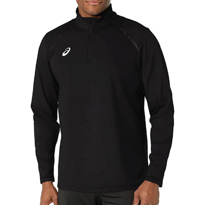 ASICS Thermopolis 1/2 Zip para hombre, negro (2161a103)