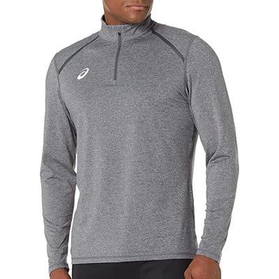 ASICS Thermopolis 1/2 Zip para hombre, gris acero jaspeado (2161a103)