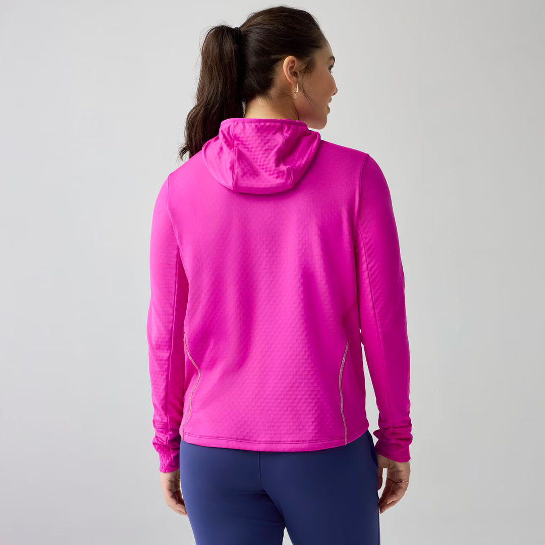 Sudadera con capucha térmica Brooks Notch 3.0 para mujer - Magenta - MUJER 