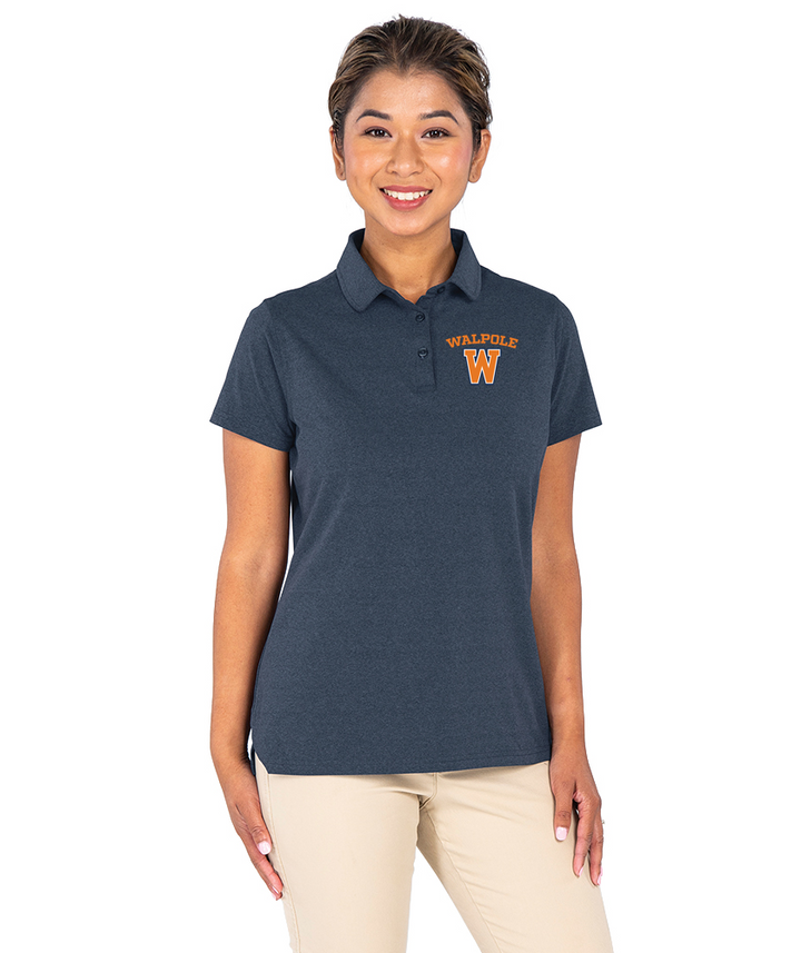 Elm Street School- Women's Heathered Eco Logic Stretch Polo (2318)