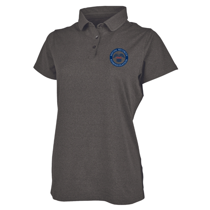 SSA WOMEN'S  HEATHERED ECO-LOGIC STRETCH POLO(2318)