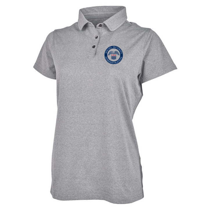 SSA WOMEN'S  HEATHERED ECO-LOGIC STRETCH POLO(2318)