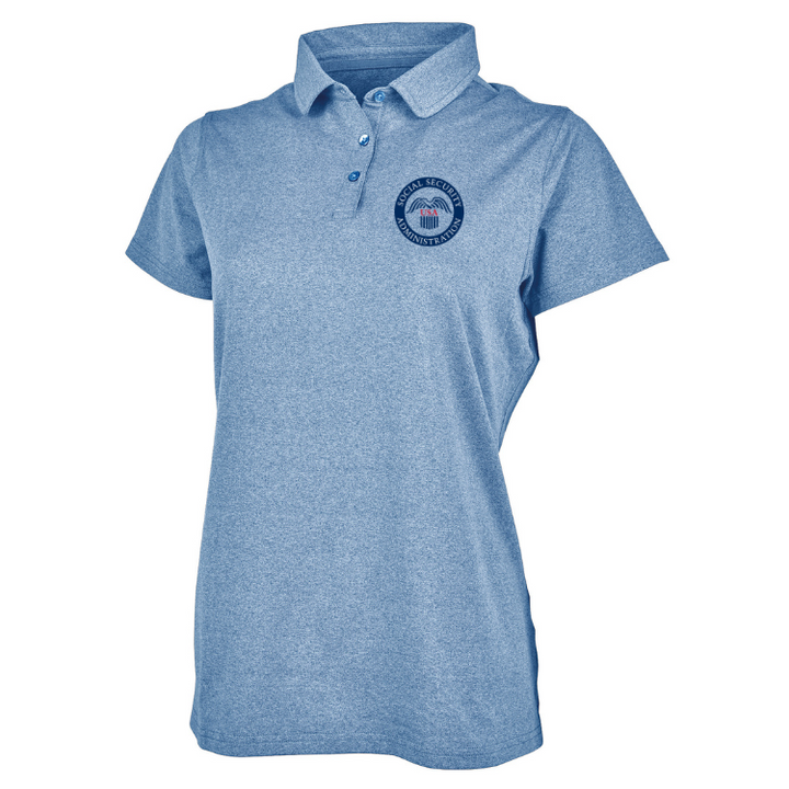 SSA WOMEN'S  HEATHERED ECO-LOGIC STRETCH POLO(2318)