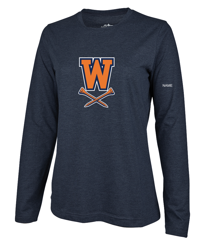 Walpole HS Golf - CAMISETA CONFORTABLE DE MANGA LARGA PARA MUJER - 2330 