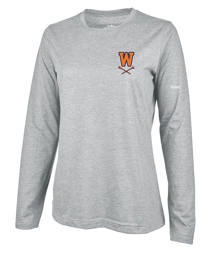 Walpole HS Golf - CAMISETA CONFORTABLE DE MANGA LARGA PARA MUJER - 2330 