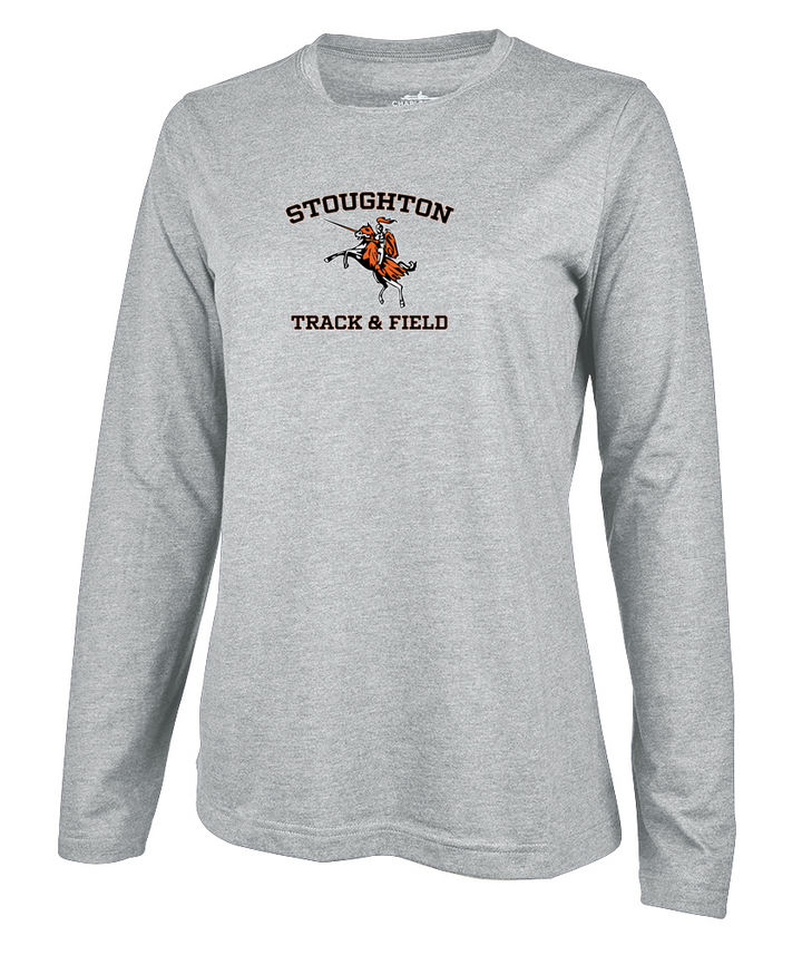 Stoughton Track &amp; Field - Camiseta de manga larga Comfort Core para mujer (2330)