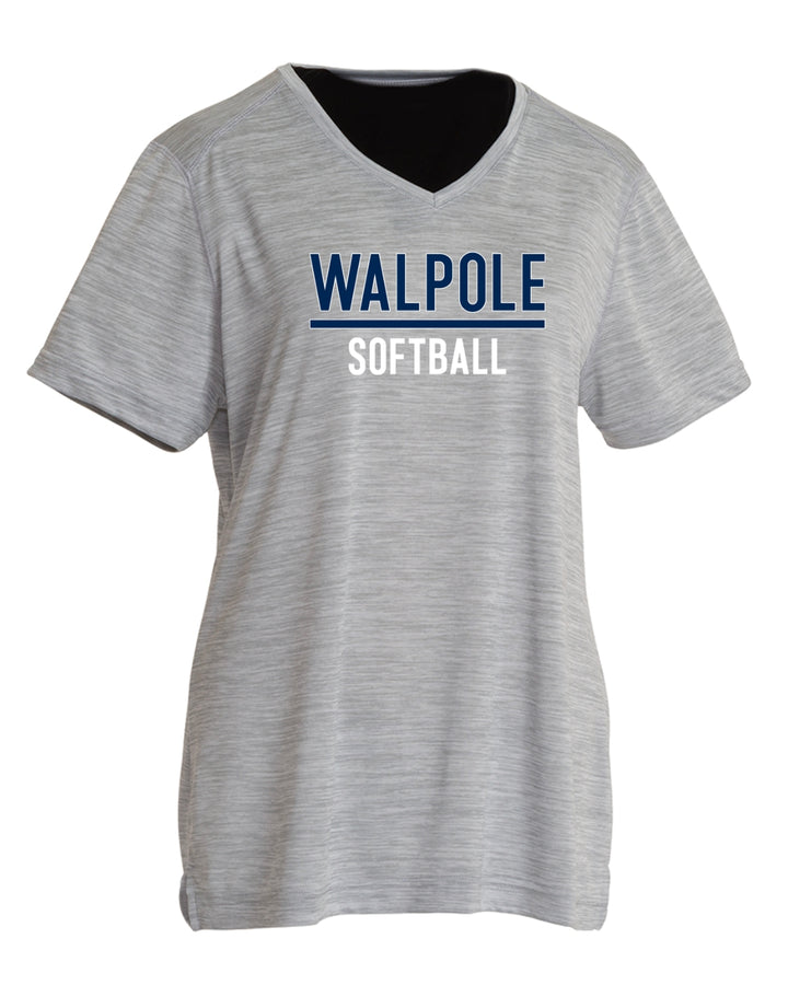 Walpole Softball Womens Space Dye Perfomance Tee (2764)