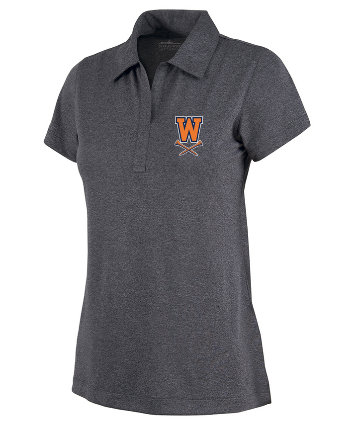 Walpole HS Golf - WOMEN'S HEATHERED POLO - 2519