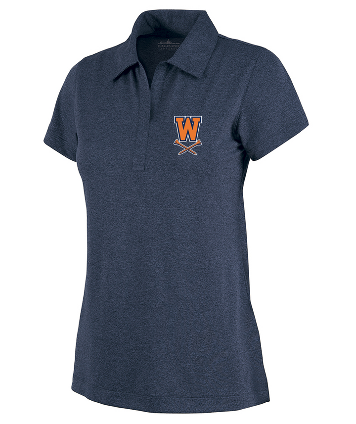 Golf de la escuela secundaria Walpole: polo jaspeado para mujer, 2519 