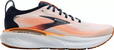 Brooks Adrenaline GTS 25 para hombre - Blanco/Spellbound/Naranja