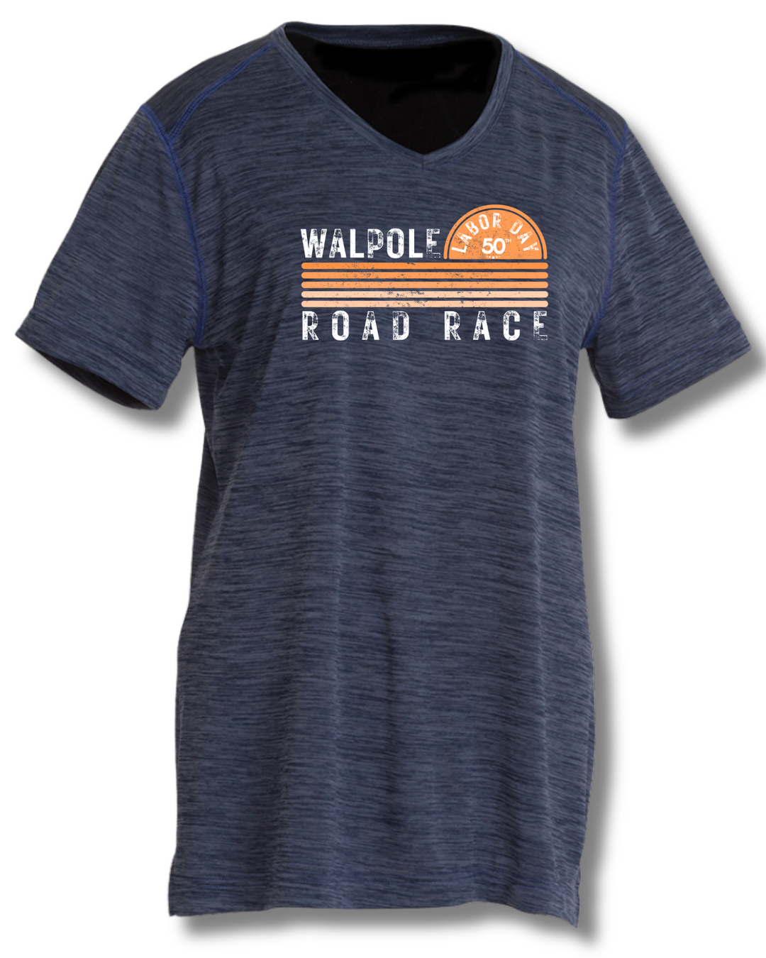 Walpole Labor Day Road Race Womens Space Dye Perfomance Tee (2764)