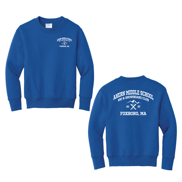 Ahern Ski Club 2027 - Youth Unisex Core Fleece Crewneck Sweatshirt (PC78Y)
