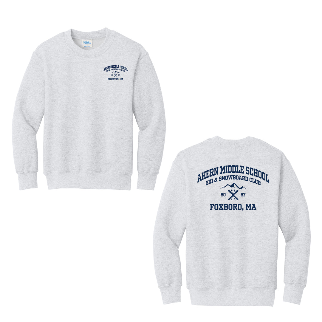 Ahern Ski Club 2027 - Youth Unisex Core Fleece Crewneck Sweatshirt (PC78Y)